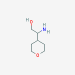 Structure of 2-amino-2-(oxan-4-yl)ethanol