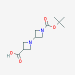 [1,3']BIAZETIDINYL-3,1'-DICARBOXYLIC ACID 1'-TERT-BUTYL ESTER结构式