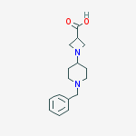 Structure of 1-(1-BENZYL-PIPERIDIN-4-YL)-AZETIDINE-3-CARBOXYLIC ACID