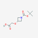 Structure of 3-CARBOXYMETHOXY-AZETIDINE-1-CARBOXYLIC ACID TERT-BUTYL ESTER
