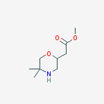Structure of METHYL 2-(5,5-DIMETHYL)-MORPHOLINYL ACETATE