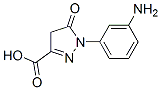 Structure of 1-(3-aminophenyl)-4,5-dihydro-5-oxo-1H-pyrazole-3-carboxylic acid