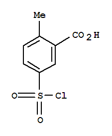 Structure of 5-(chlorosulfonyl)-2-methylBenzoic acid
