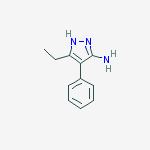 Structure of 3-ETHYL-4-PHENYL-1H-PYRAZOL-5-AMINE