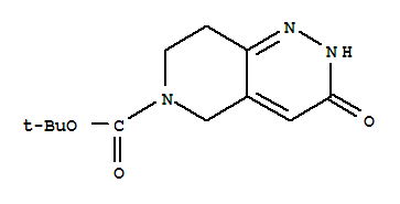 Structure of 6-N-BOC-5,6,7,8-TETRAHYDRO-PYRIDO[4,3-C]PYRIDAZIN-3-OL