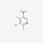 5-bromo-4,6-dimethylpyridin-3-amine结构式