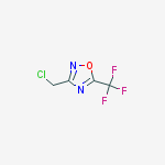 3-(CHLOROMETHYL)-5-(TRIFLUOROMETHYL)-1,2,4-OXADIAZOLE结构式
