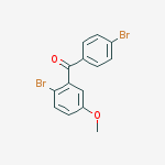 Structure of 2,4-DIBROMO-5-METHOXYBENZOPHENONE