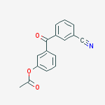 3-ACETOXY-3-CYANOBENZOPHENONE结构式