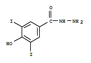 Structure of 3,5-DIIODO-4-HYDROXYBENZOYLHYDRAZINE