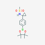 Structure of 4-(1-Methysulfonylaminocyclopropyl)phenylboronic acid, pinacol ester