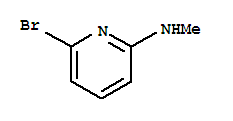 6-溴-2-甲氨基吡啶结构式
