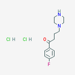 Structure of 1-(4-FLUORO-PHENYL)-4-PIPERAZIN-1-YL-BUTAN-1-ONE DIHYDROCHLORIDE