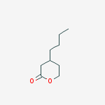 Structure of 2H-Pyran-2-one, 4-butyltetrahydro-