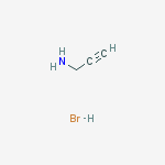 2-Propyn-1-amine, hydrobromide结构式