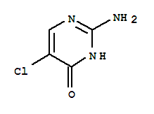 Structure of 4(3H)-Pyrimidinone,2-amino-5-chloro-
