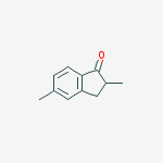 Chemical structure of 1H-Inden-1-one, 2,3-dihydro-2,5-dimethyl-