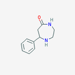 Structure of 5H-1,4-Diazepin-5-one, hexahydro-7-phenyl-