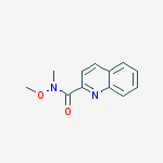 2-Quinolinecarboxamide, N-methoxy-N-methyl-结构式