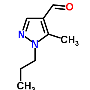 5-METHYL-1-PROPYL-1H-PYRAZOLE-4-CARBALDEHYDE结构式