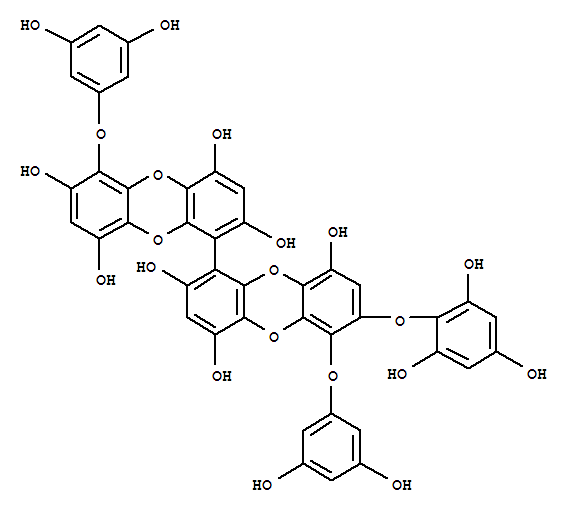 2-O-(2,4,6-trihydroxyphenyl)-6,6-bieckol结构式