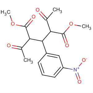 Structure of Pentanedioic acid, 2,4-diacetyl-3-(3-nitrophenyl)-, dimethyl ester