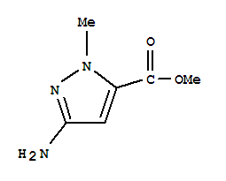 Structure of METHYL-3-AMINO-1-METHYL PYRAZOLE-5-CARBOXYLATE