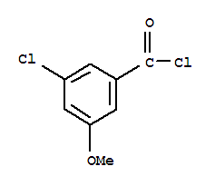 Structure of BENZOYL CHLORIDE,3-CHLORO-5-METHOXY-