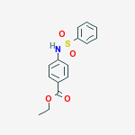 Structure of ETHYL 4-(BENZENESULFONAMIDO)BENZOATE
