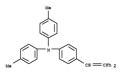 4-(2,2-二苯基乙烯基)-N,N-二对甲苯基苯胺结构式
