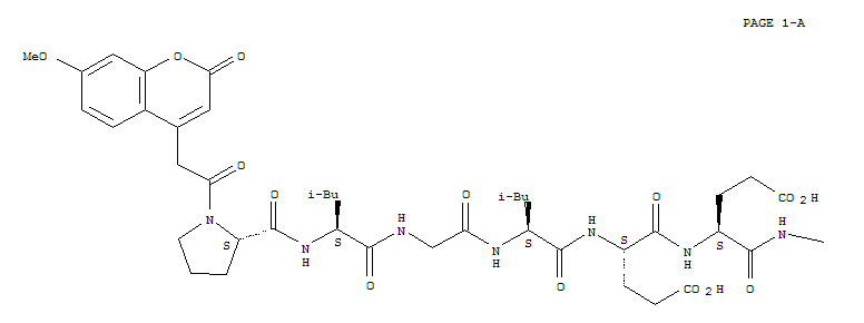 Structure of Mca-Pro-Leu-Gly-Leu-Glu-Glu-Ala-Dap(Dnp)-NH2