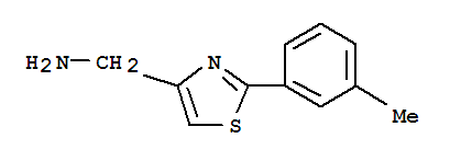 1-[2-(3-甲基苯)-1,3-三唑-4-基]甲胺结构式