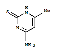 2(1H)-Pyrimidinethione,6-amino-4-methyl-结构式