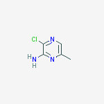 Structure of 2-Pyrazinamine, 3-chloro-6-methyl-