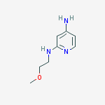 N2-(2-methoxyethyl)pyridine-2,4-diamine结构式