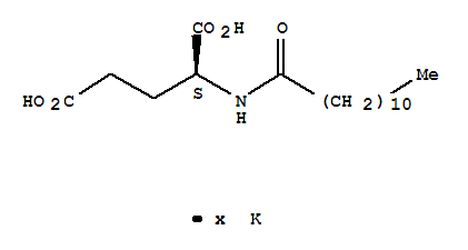 Structure of POTASSIUM LAUROYL GLUTAMATE
