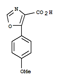 Structure of 5-(4-METHOXYPHENYL)-1,3-OXAZOLE-4-CARBOXYLIC ACID