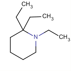 Piperidine, 1,2,2-triethyl-结构式