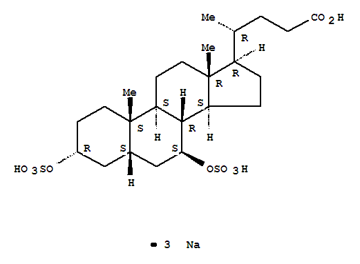 Chemical structure of ursodeoxycholate-3-sulfate
