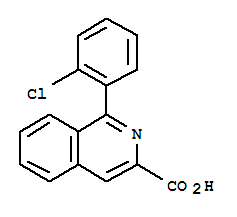 1-(2-Chlorophenyl)isoquinoline-3-carboxylicacid结构式