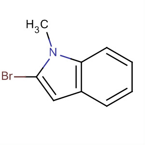 Structure of 1H-Indole, 2-bromo-1-methyl-