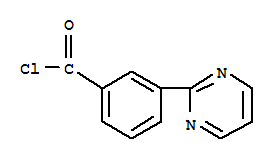3-pyrimidin-2-ylbenzoyl chloride结构式
