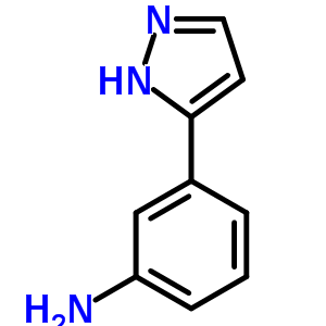 Structure of 3-(1H-PYRAZOL-3-YL)ANILINE