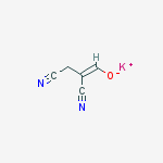 Butanenitrile, (hydroxymethylene)-, potassium salt结构式