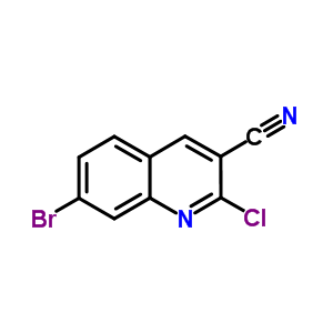 Structure of 7-BROMO-2-CHLOROQUINOLINE-3-CARBONITRILE