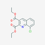 8-CHLOROQUINOLINE-2,3-DICARBOXYLIC ACID DIETHYL ESTER结构式