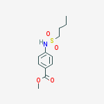 Methyl 4-(butane-1-sulfonamido)benzoate结构式