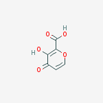 4H-Pyran-2-carboxylic acid, 3-hydroxy-4-oxo-结构式