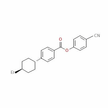Structure of 4-cyanophenyl 4-trans-(4-ethylcyclohexyl)benzoate