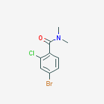 Structure of 4-Bromo-2-chloro-N,N-dimethylbenzamide